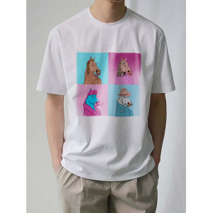 Tricou colaj de cal nebun
